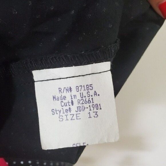 RUBY ROX COSTUME Polka-Dot Black/White Tulle Dress Size 13 - Picture 4 of 13